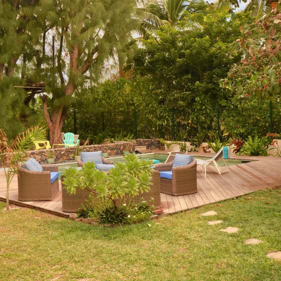 Villa de la Plage Garten